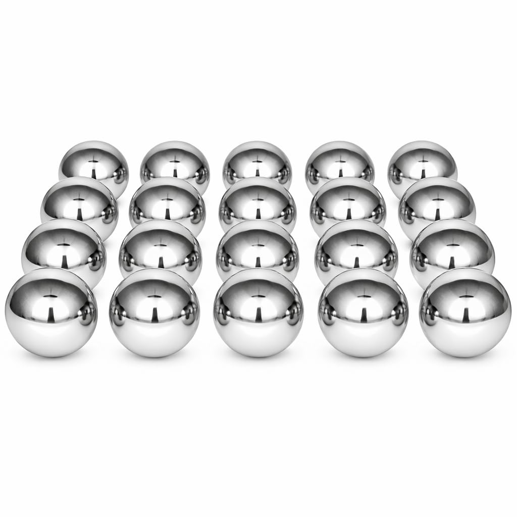 Gebrüder Lomprich Edelstahlkugeln B-Ware 20 Stück Durchmesser 10 cm