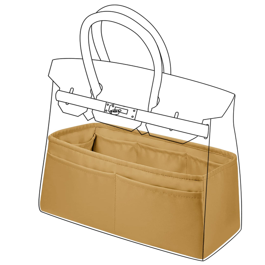 DGAZ Handtasche Tasche Organizer, Seide Innentasche für Birkin 20/25/30/35/40, Seidige Berührung Tas