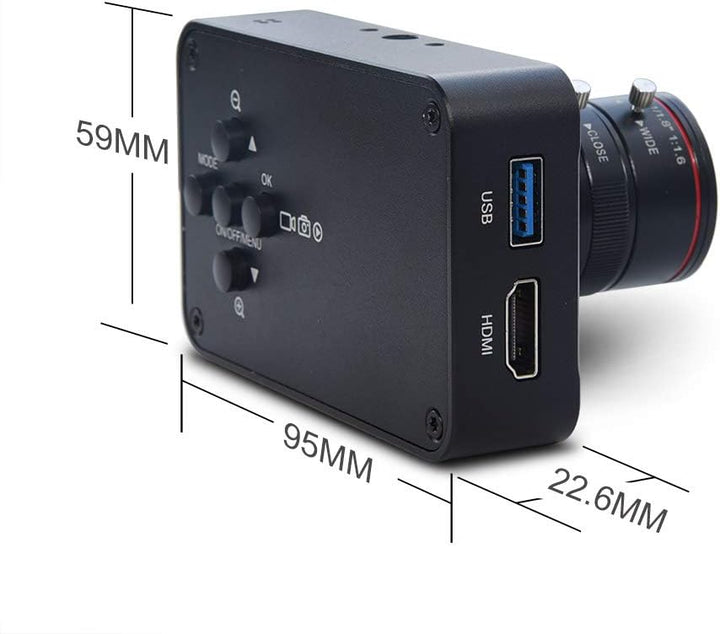 MOKOSE 12MP 4K HDMI Kamera, 1080P USB HD Live-Übertragung Webkamera mit 4K@30FPS Aufzeichnung, Indus