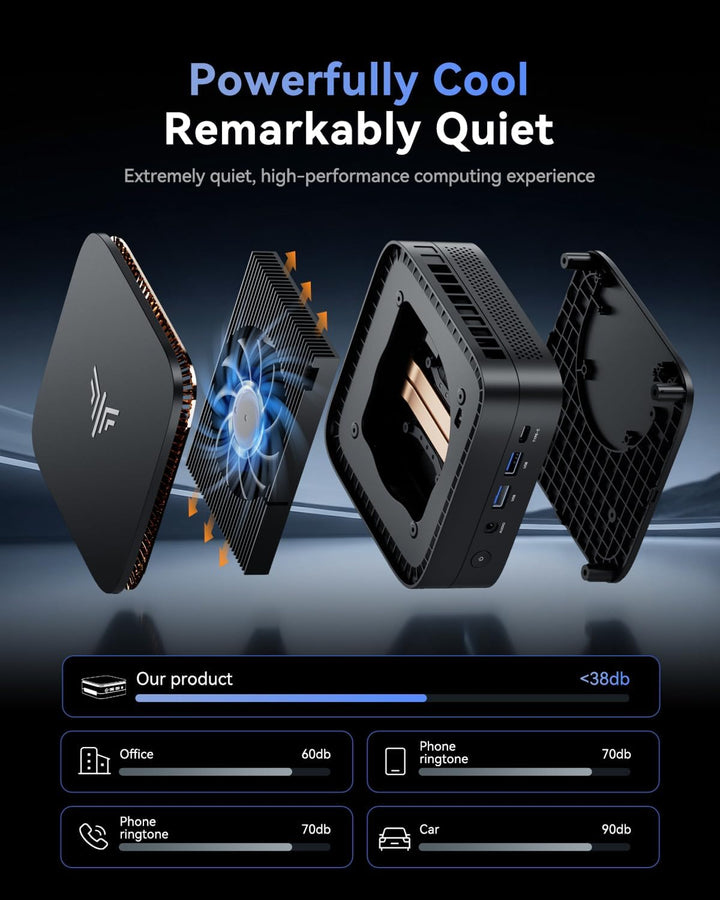 NiPoGi Pinova P1 Mini PC AΜD Ryzen 4300U W11 Pro(4C/4T,3,7GHz,Besser als 3500U/N150/N95) 16GB DDR4 +