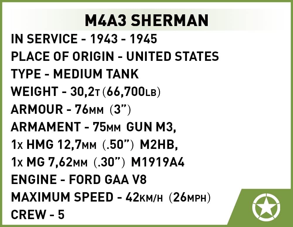 COBI M4A3 Sherman