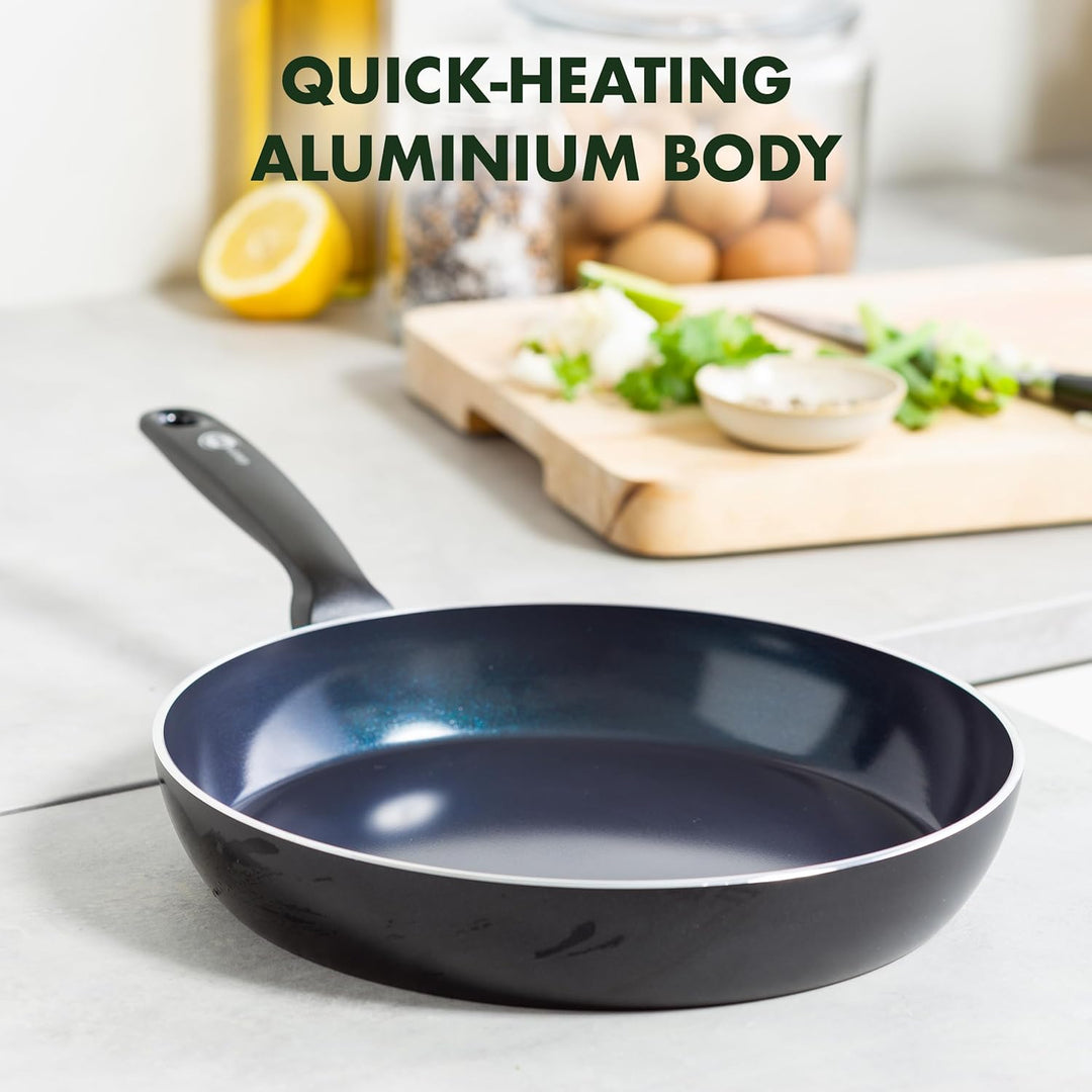 GreenPan Torino Gesunde antihaftbeschichtete Keramik Bratpfanne 30 cm, PFAS-frei, Induktion, Backofe