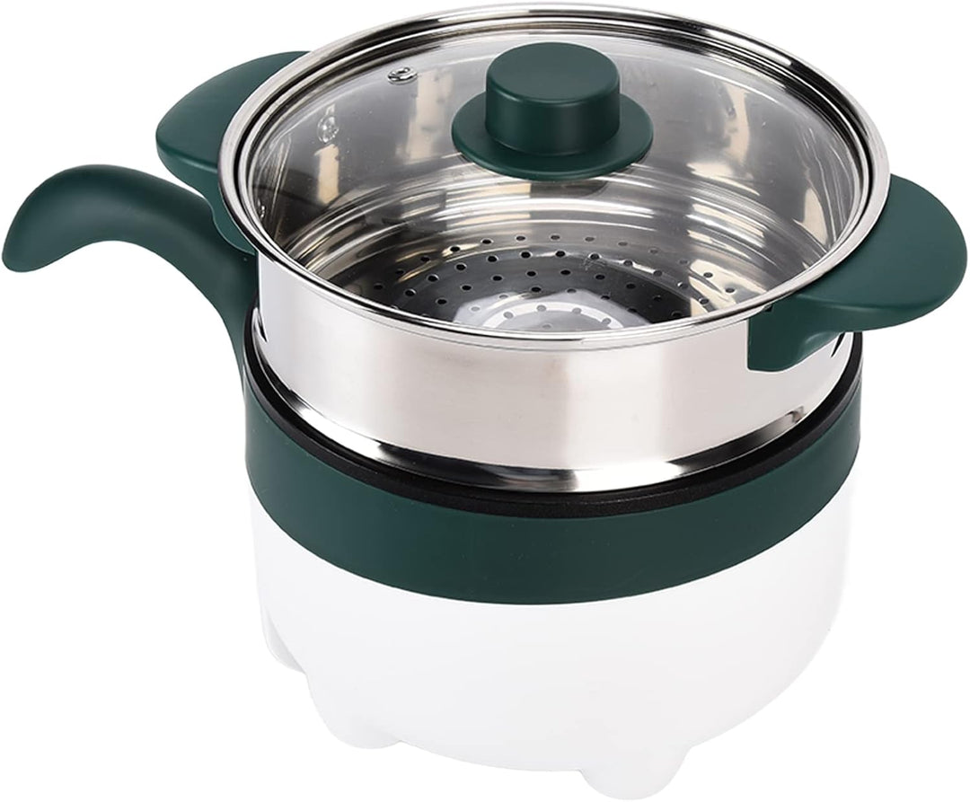 TARSHYRY Elektrischer Hot Pot, 2 L, Edelstahl, Multifunktional, Tragbar, Dampfgarer für Zuhause, Aut