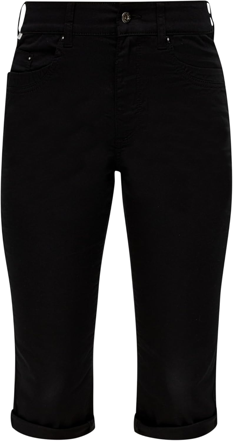 s.Oliver Damen Capri, Slim Fit, Schwarz