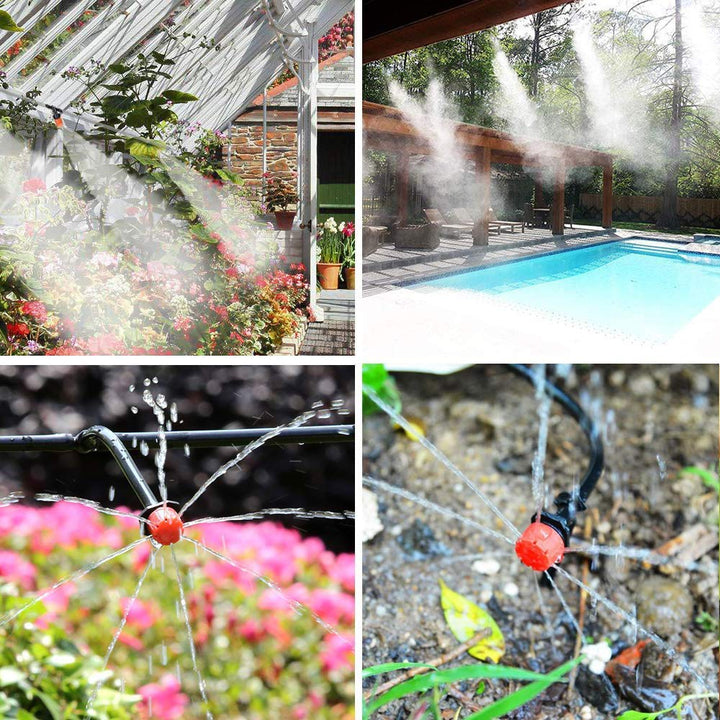 HUAZIZ Garten BewässerungsSystem Garten Bewässerung Kit, 60 m Bewässerungsrohre 212 pcs Micro Drip B