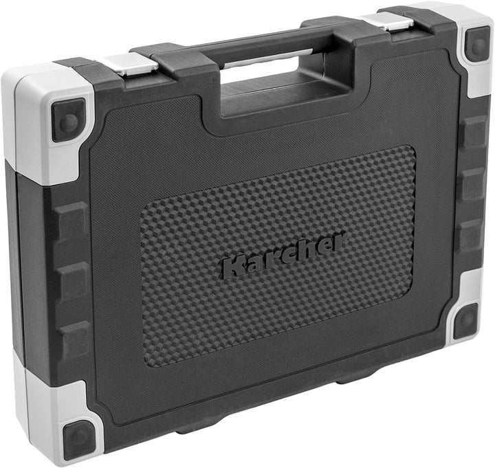 Karcher Steckschlüsselsatz 157-teilig 1/4" + 3/8" + 1/2" - hochwertiger Ratschenkasten mit Werkzeug