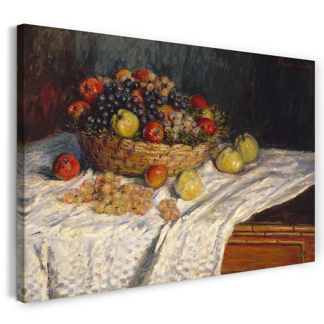 Printed Paintings Leinwand (80x60cm): Claude Monet - Äpfel und Trauben 80x60 cm, 80x60 cm