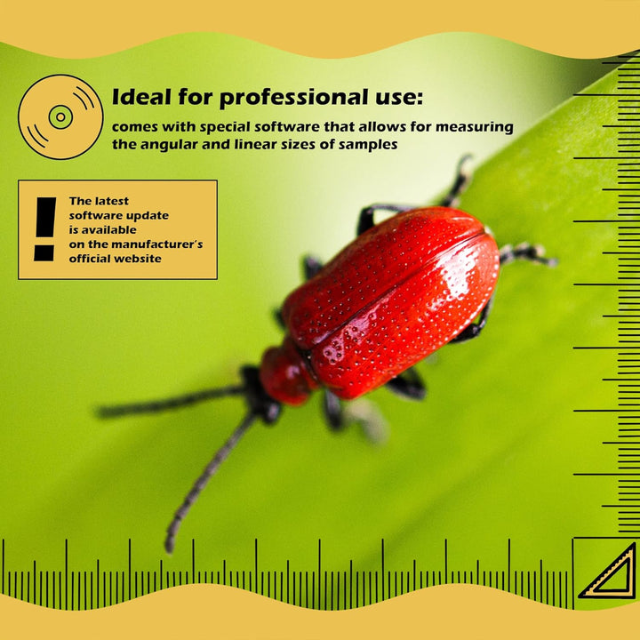 Levenhuk DTX 500 Mobi Tragbares Digitales USB-Mikroskop (20- bis 500-Fach) mit LCD-Display zur Beoba