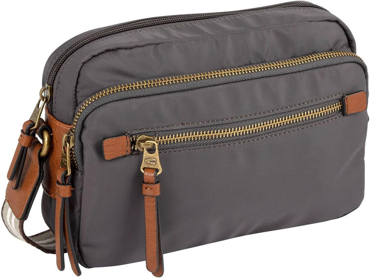 camel active bags Bari Damen Umhängetasche Crossbody Bag Mittelgross dark grey Dark Grey 23 x 5,5 x