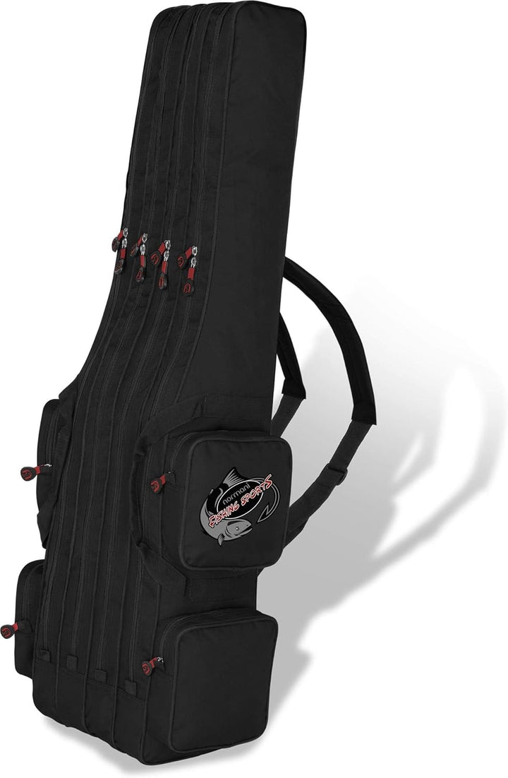 normani Rutentasche Rod Case Angelkoffer Futteral mit 2, 3 oder 4 Ruten-Fächern, Verschiedene Längen