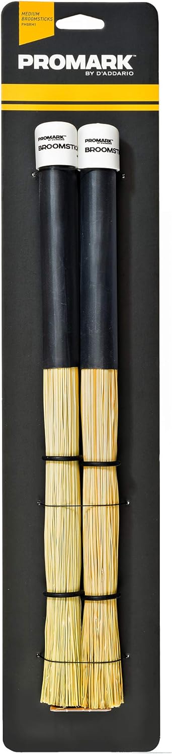ProMark Drumsticks | Schlagzeug Sticks | PMBRM1 Mittlerer Broomsticks Mittel, Mittel