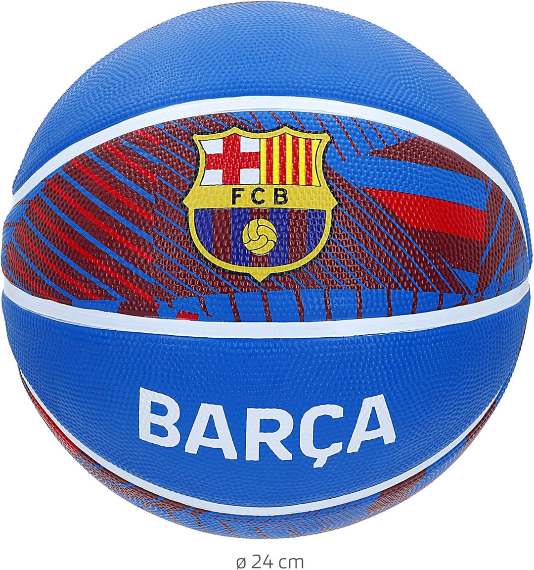 ColorBaby FC Barcelona Basketball T7, Durchmesser 24 cm, offizielles Design mit Wappen, rutschfestes