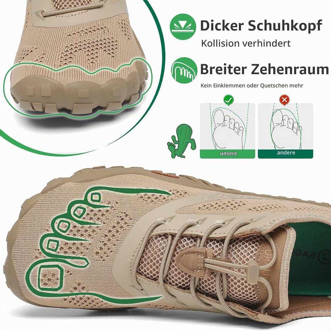 SAGUARO Unisex Barfussschuhe Outdoor Zehenschuhe Traillaufschuhe 37 EU Braun, 37 EU Braun