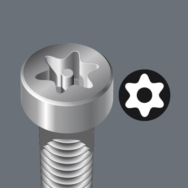 Wera Winkelschlüsselsatz 967 SPKL/9 TORX® BO Multicolour, BlackLaser, 9-teilig, 05073599001 Torx BO