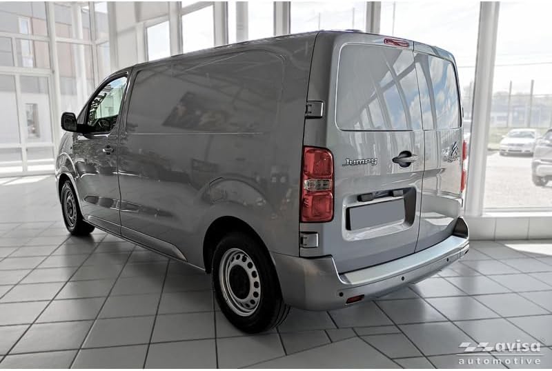 Avisa Edelstahl Heckstossstangenschutz kompatibel mit Citroën Jumpy & Spacetourer/Peugeot Expert & T