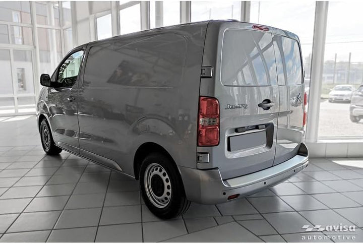 Avisa Edelstahl Heckstossstangenschutz kompatibel mit Citroën Jumpy & Spacetourer/Peugeot Expert & T