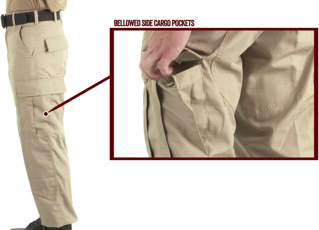 Tru-Spec Herren-Hose aus Polyester und Baumwolle, Ripstop-Hose XS Kurz Braun, XS Kurz Braun