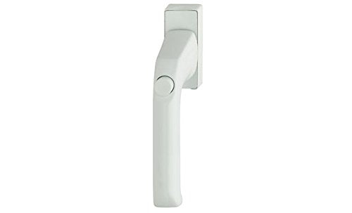 HOPPE Fenstergriff Modellreihe London 013SV/U34 kunststoffbeschichtet weiss, mit Druckknopf selbsttä