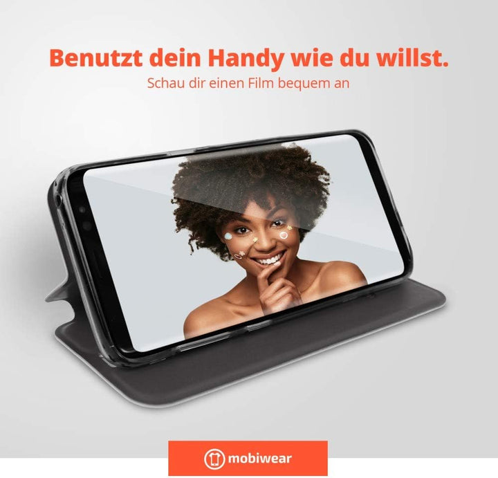 Mobiwear | Echt Lederhülle | Kompatibel mit LG G8s ThinQ, Made in EU handyhülle, Slim Leather Case,