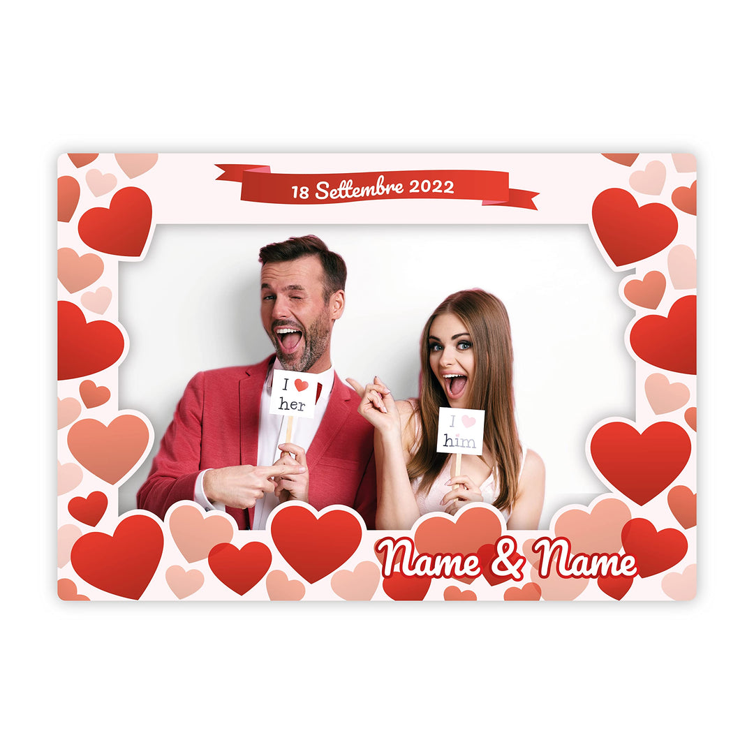 LARGE FORMAT Personalisierter Selfie-Rahmen | Rahmen für Partys und Firmenveranstaltungen, 100 x 70