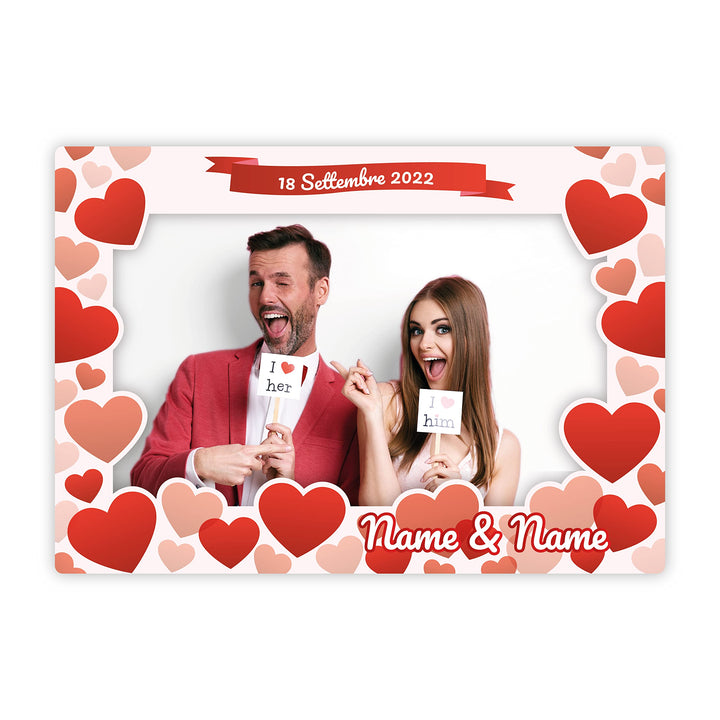 LARGE FORMAT Personalisierter Selfie-Rahmen | Rahmen für Partys und Firmenveranstaltungen, 100 x 70