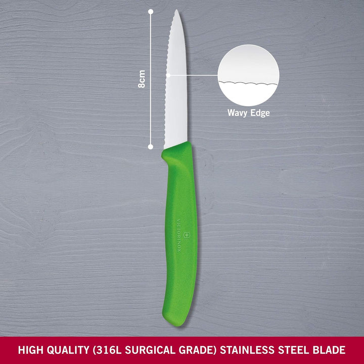 Victorinox Gemüsemesser Swiss Classic grün 8 cm Grün Single, 8 cm Grün Single