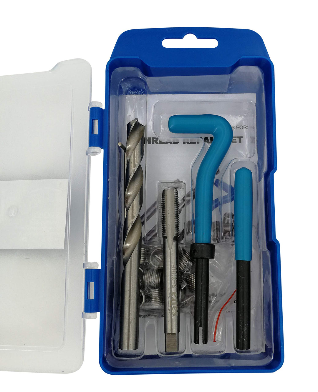 Satra S-X38E Satz Gewindereparatur M10x1.25 Gewinde Set 15 tlg. inkl. Bohrer