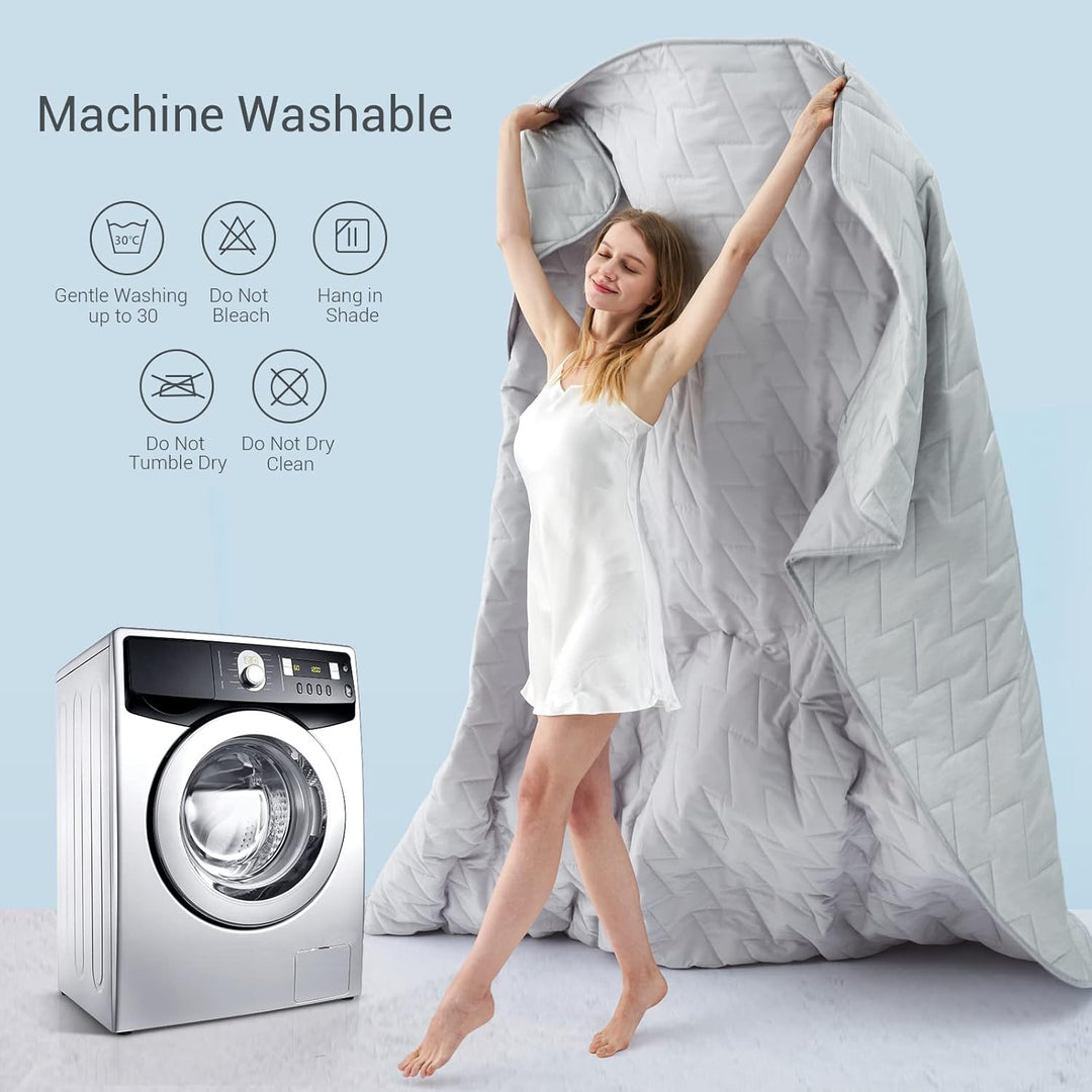 Elegear Kühldecke leichte Sommerdecke, 2 in1 doppelseitige Bettdecke mit Japanische Arc-Chill Q-Max>