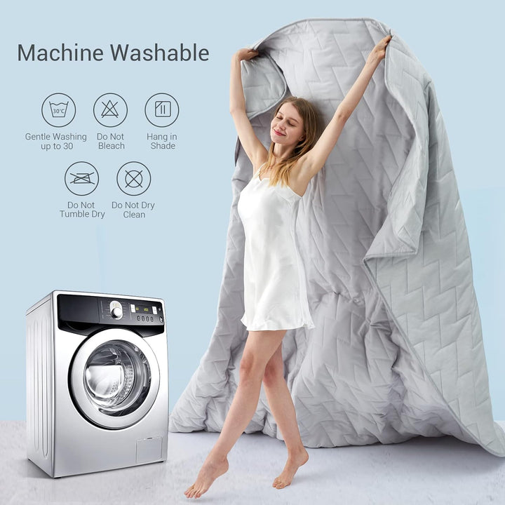 Elegear Kühldecke leichte Sommerdecke, 2 in1 doppelseitige Bettdecke mit Japanische Arc-Chill Q-Max>