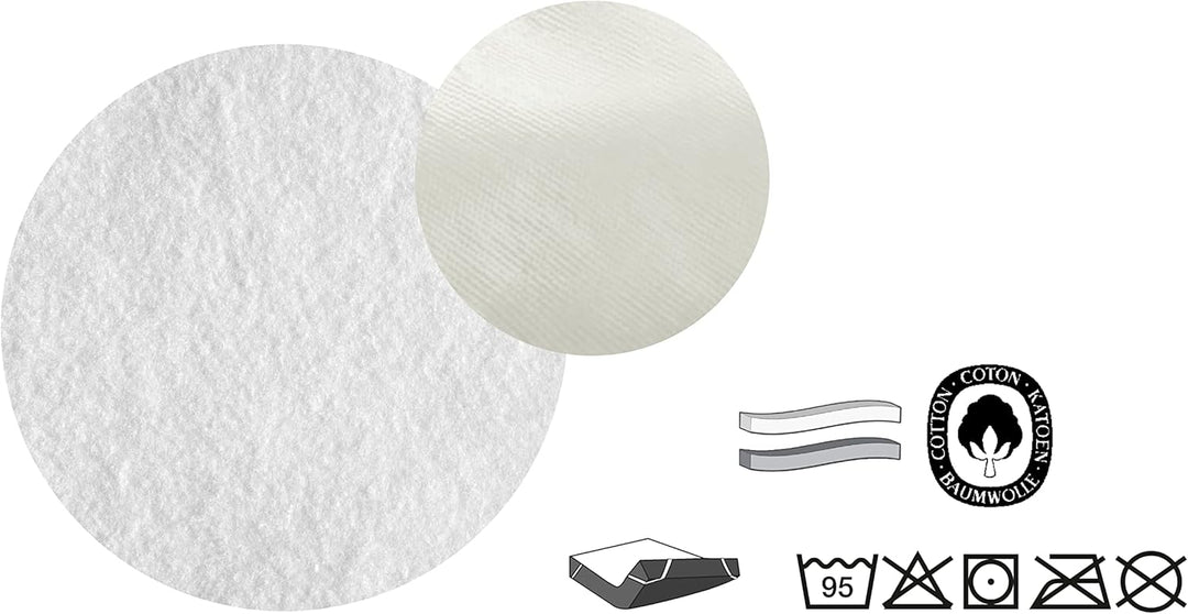 Sleep & Protect wasserundurchlässige Molton-Matratzenauflage 0808315 weiss 1x 90x190 cm