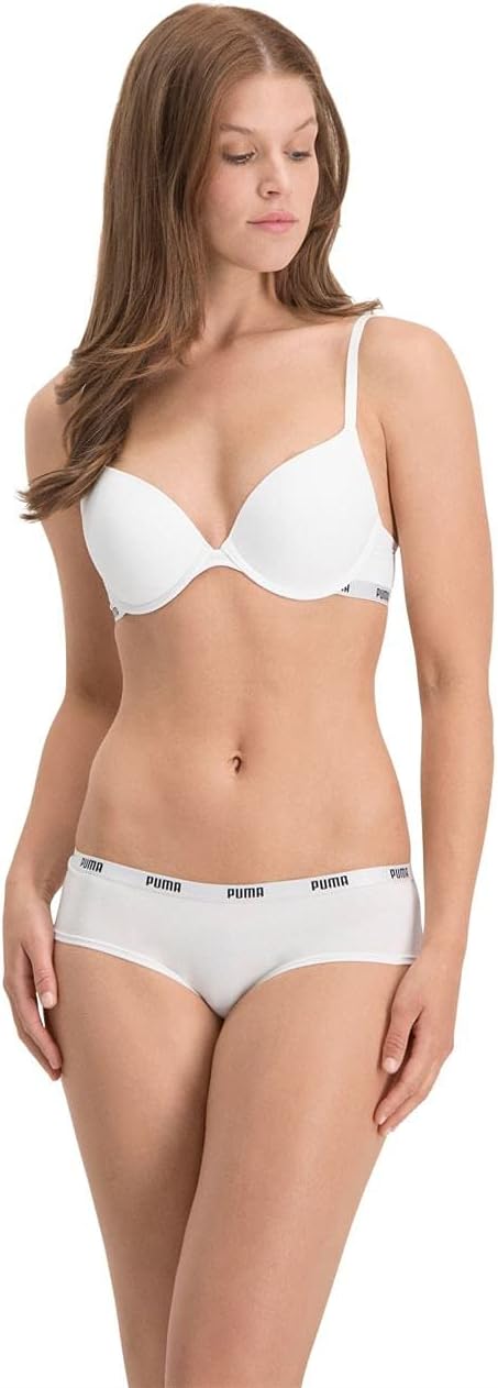 PUMA Damen Hipster Höschen (3er Pack) XS Weiss, XS Weiss