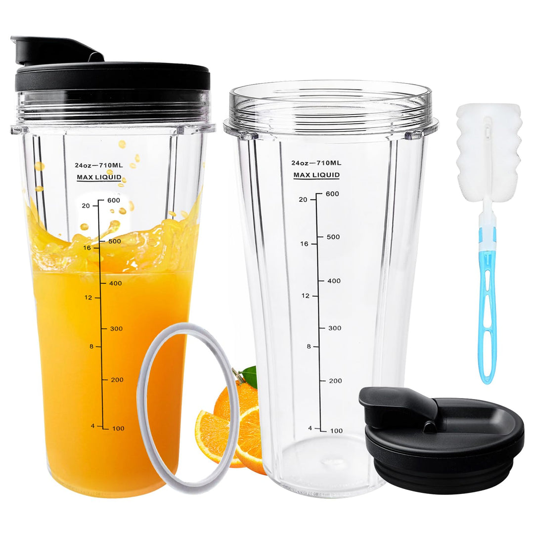 Mixer Ersatzteile Für Ninja, 2 Stück 710ml Cup Becher Ersatzteile Kompatibel SS100, SS101, SS300 Mix