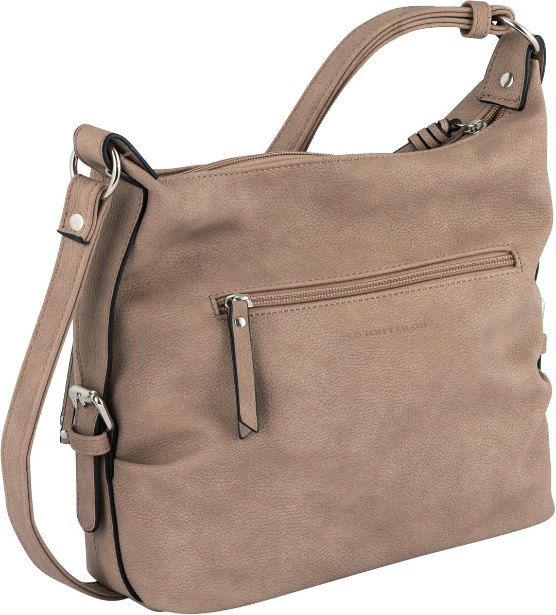 TOM TAILOR bags Caia Damen Umhängetasche Crossbody Bag 26x12x12 Taupe, 26x12x12 Taupe