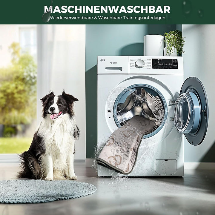 FXW Waschbare Hundeunterlage, 160 x 160 cm, Khaki, 2 Stück | Stark saugfähig, Maschinenwaschbar, Rut