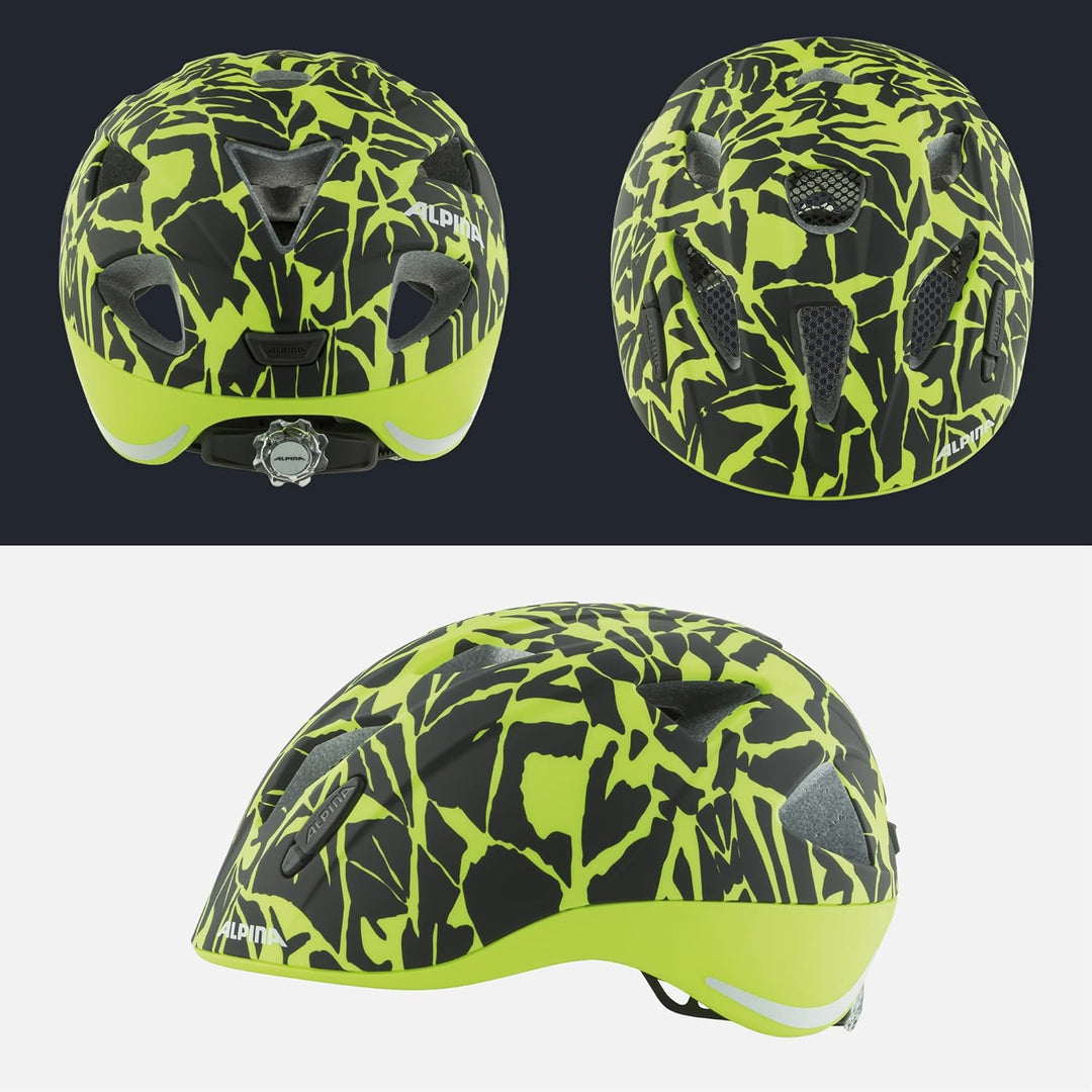 ALPINA XIMO L.E. - Leichter, Sicherer & Bruchfester Fahrradhelm Mit Optionalen LED-Licht Für Kinder