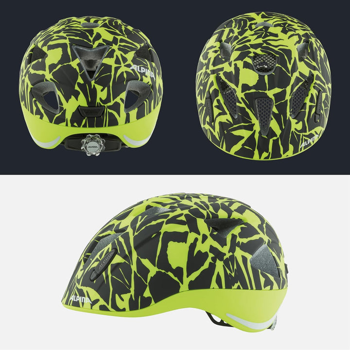 ALPINA XIMO L.E. - Leichter, Sicherer & Bruchfester Fahrradhelm Mit Optionalen LED-Licht Für Kinder