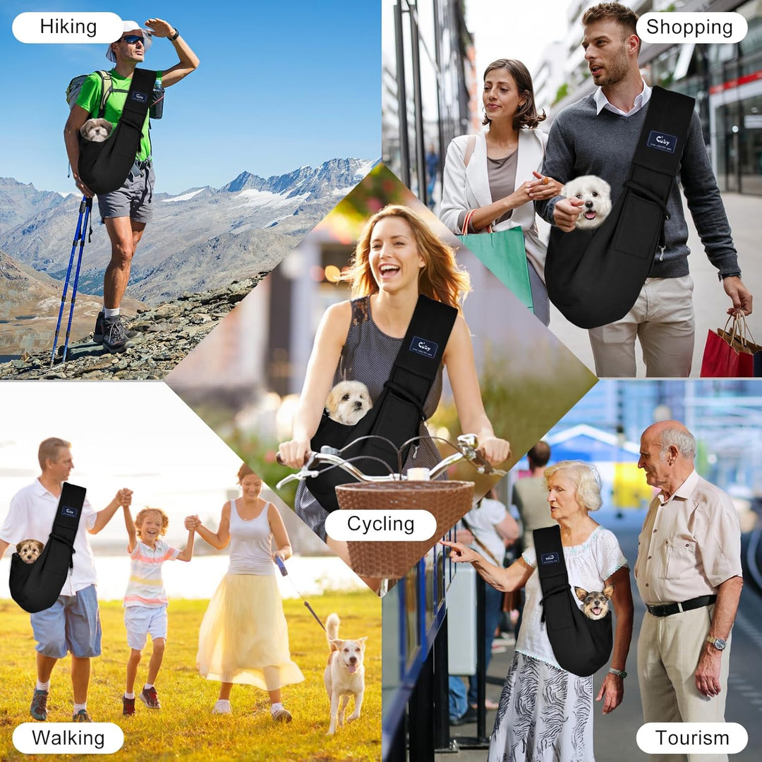 CUBY Sommer Tragetücher Hunde Kleine Hunde Katze Sling Pet Tragetuch Single Schulter Pet Bag für Rei