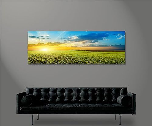 islandburner Bild Bilder auf Leinwand Sonnenfeld Landschaft Panorama XXL Poster Leinwandbild Wandbil