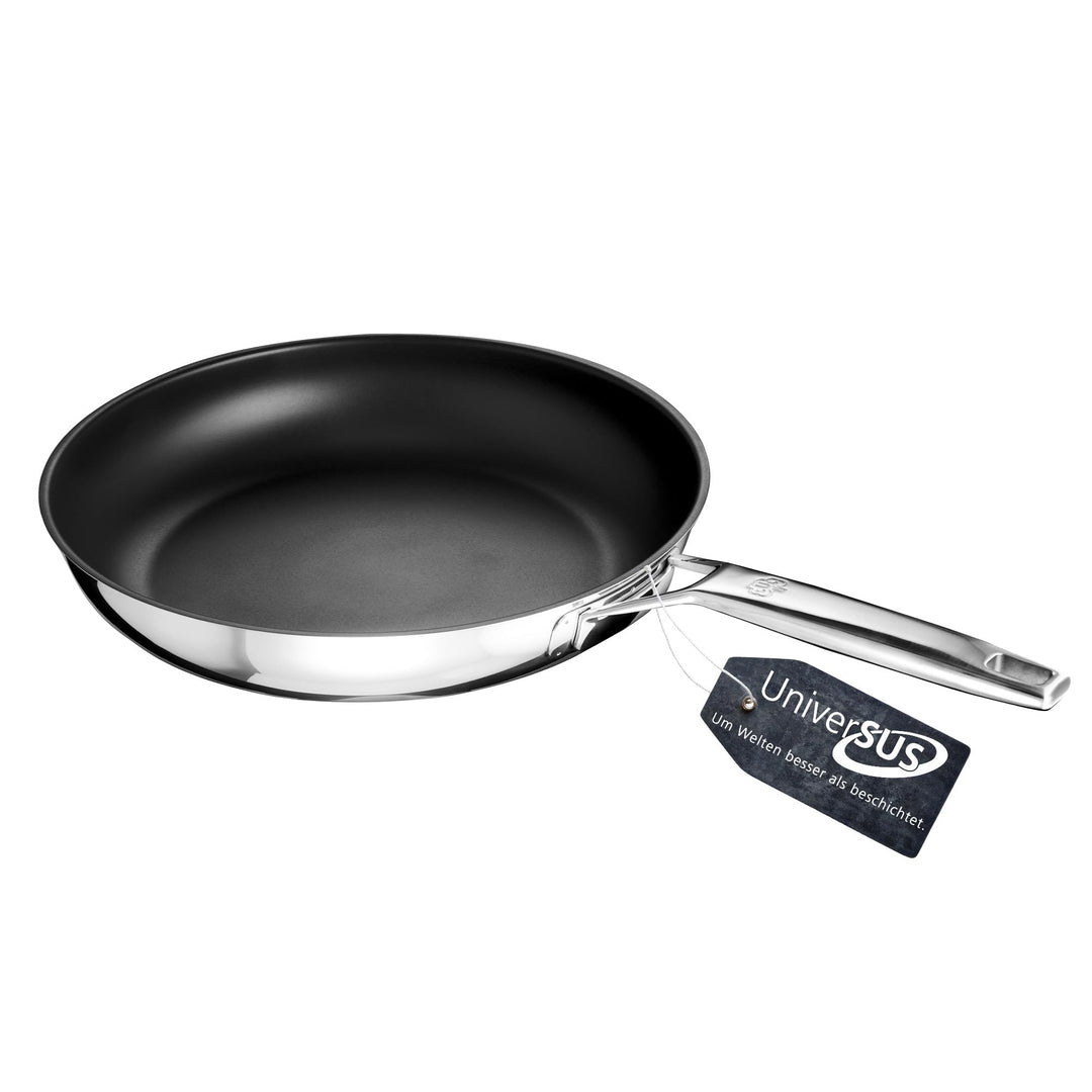 Schulte-Ufer Bratpfanne ASTRAL mit UniverSUS-Oberflächenstruktur, ohne PFAS/PTFE, 64456-24, Edelstah