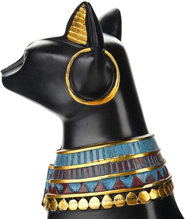 Mumusuki Ägyptische Katzen-Statue, Kunstharz-Sammelfigur, ägyptische Göttin, Katze, Dekorative Statu