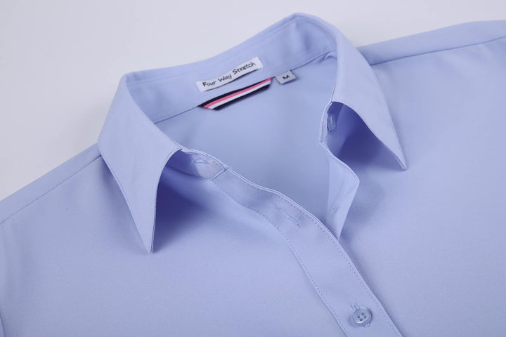 Alex Vando Bluse Damen Langarm Hemd Damen Stretch – Business Button Down Shirts, Bügelfrei Arbeitshe