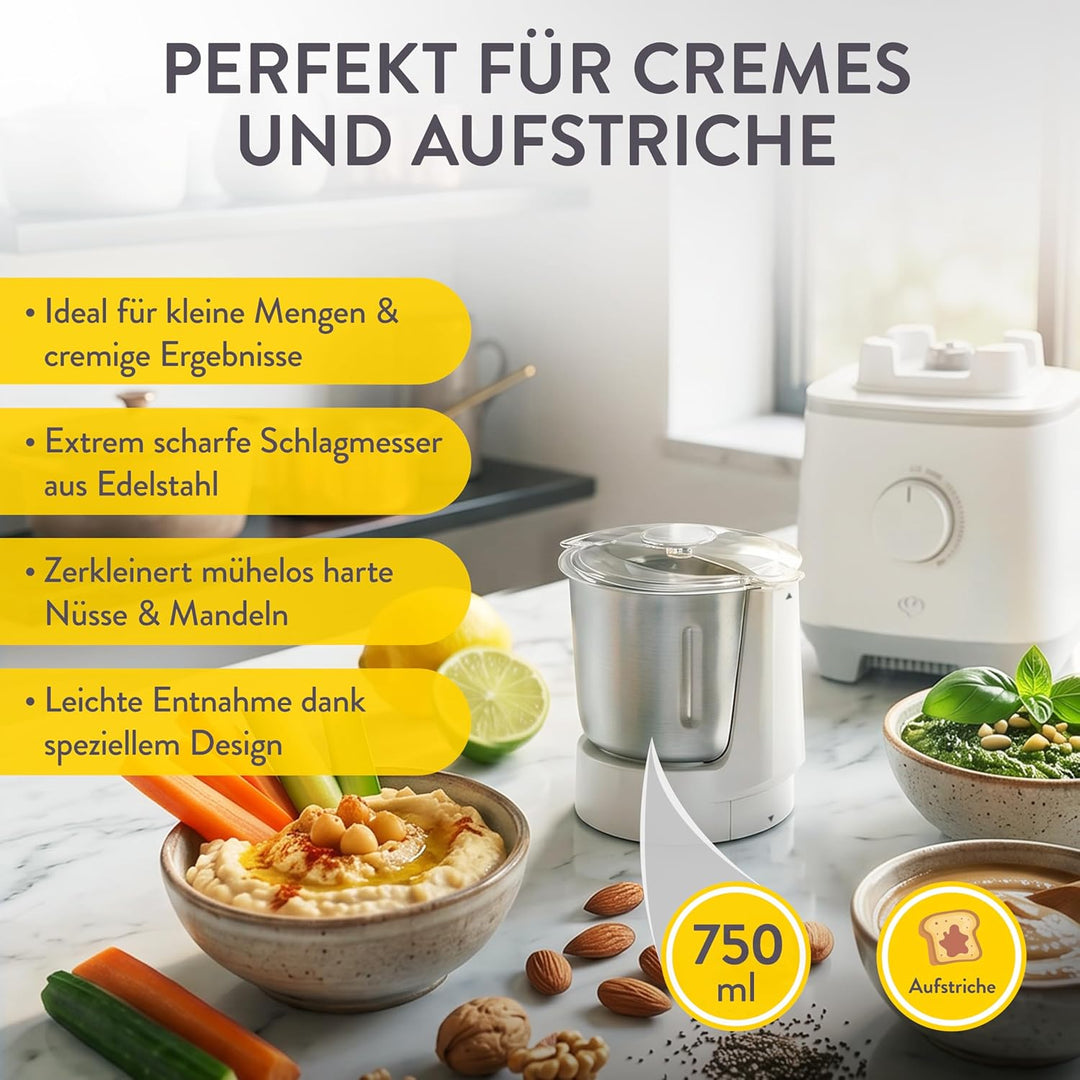 SPRINGLANE Hochleistungsmixer Hanno 2000 W, 32.000 U/min, 4 Programme, Selbstreinigungsfunktion, Sta