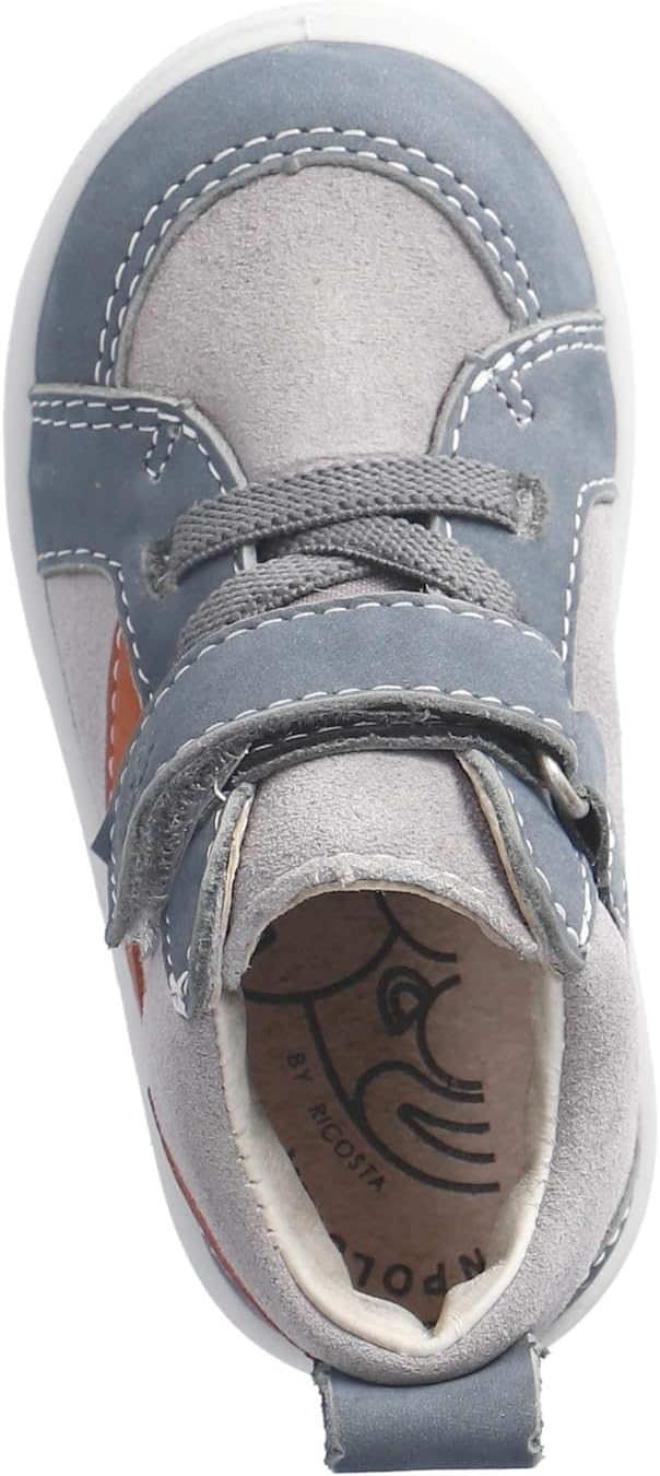 RICOSTA Jungen Low-Top Sneaker LOUI,Kinder Halbschuhe,WMS:Mittel, TEX 23 EU Graphit Space 450 M, 23