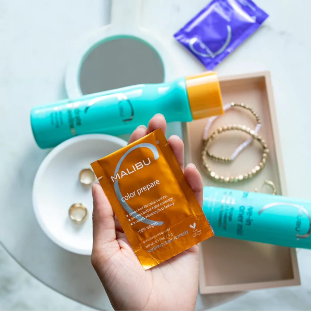 Malibu C Hydrate Color Wellness Kollektion (Shampoo 266ml + Conditioner 266ml + Color Lock Maske 4 x