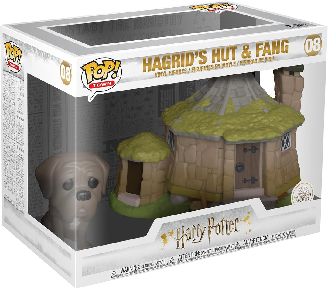 Funko Pop! Town: Harry Potter-Hagrid's Hut mit Fang - Vinyl-Sammelfigur - Geschenkidee - Offizielle
