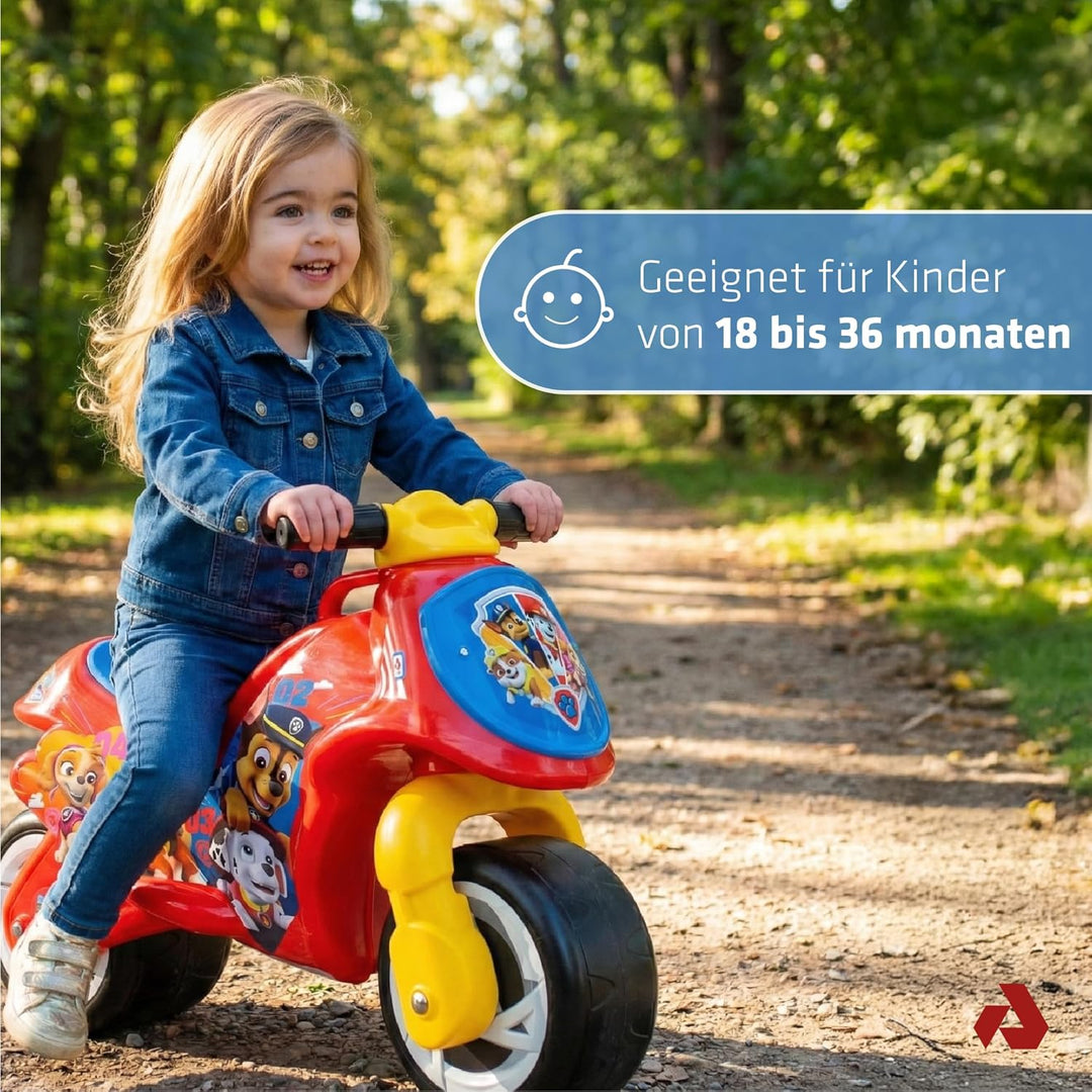 INJUSA - Moto Laufrad Neox Paw Patrol, Ride on für Kinder von 18 bis 36 Monaten, mit breite Kunststo