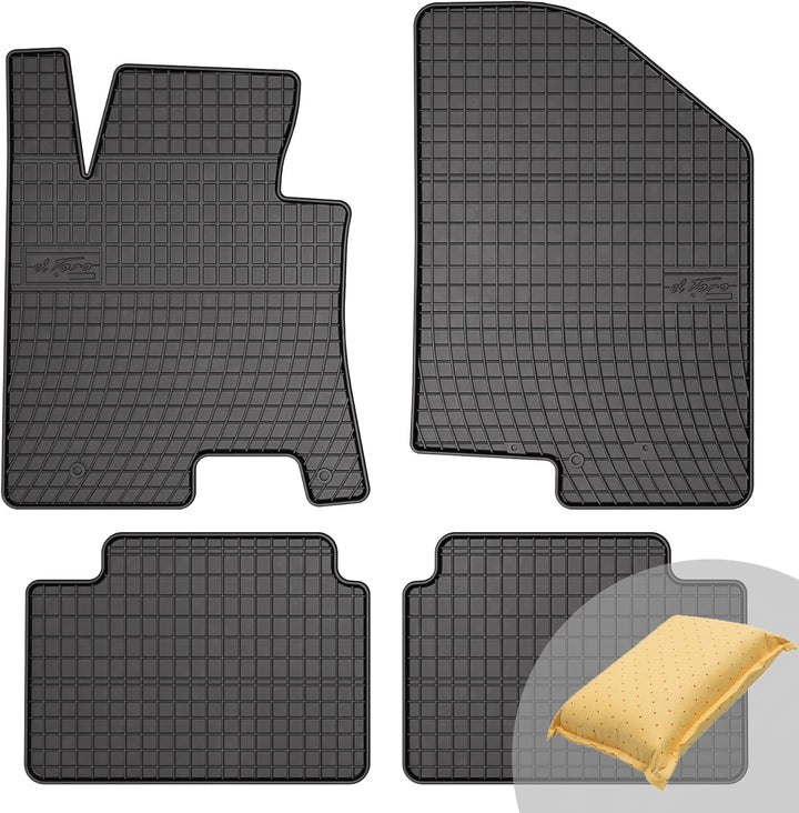 FROGUM EL Toro Gummimatten Ganzjähriges-Set von Autofussmatte Auto Fussmatten für Kia Ceed II 2012-2