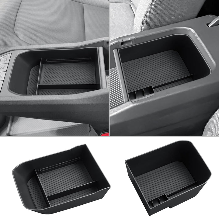 [2 Stück] CDEFG Kompatibel mit Kia EV3 2025 2026 Mittelkonsole Organizer + Armlehne Aufbewahrungsbox