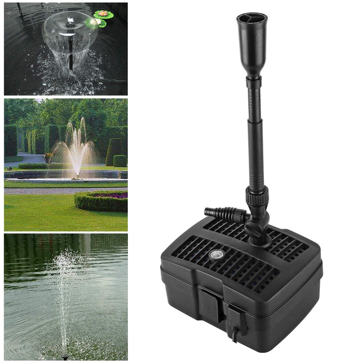 Forever Speed 4 in 1 Teichpumpe Springbrunnenpumpe mit Filter, 5W/9W/11W UV-Klärer, 1000l/h-2500l/h,