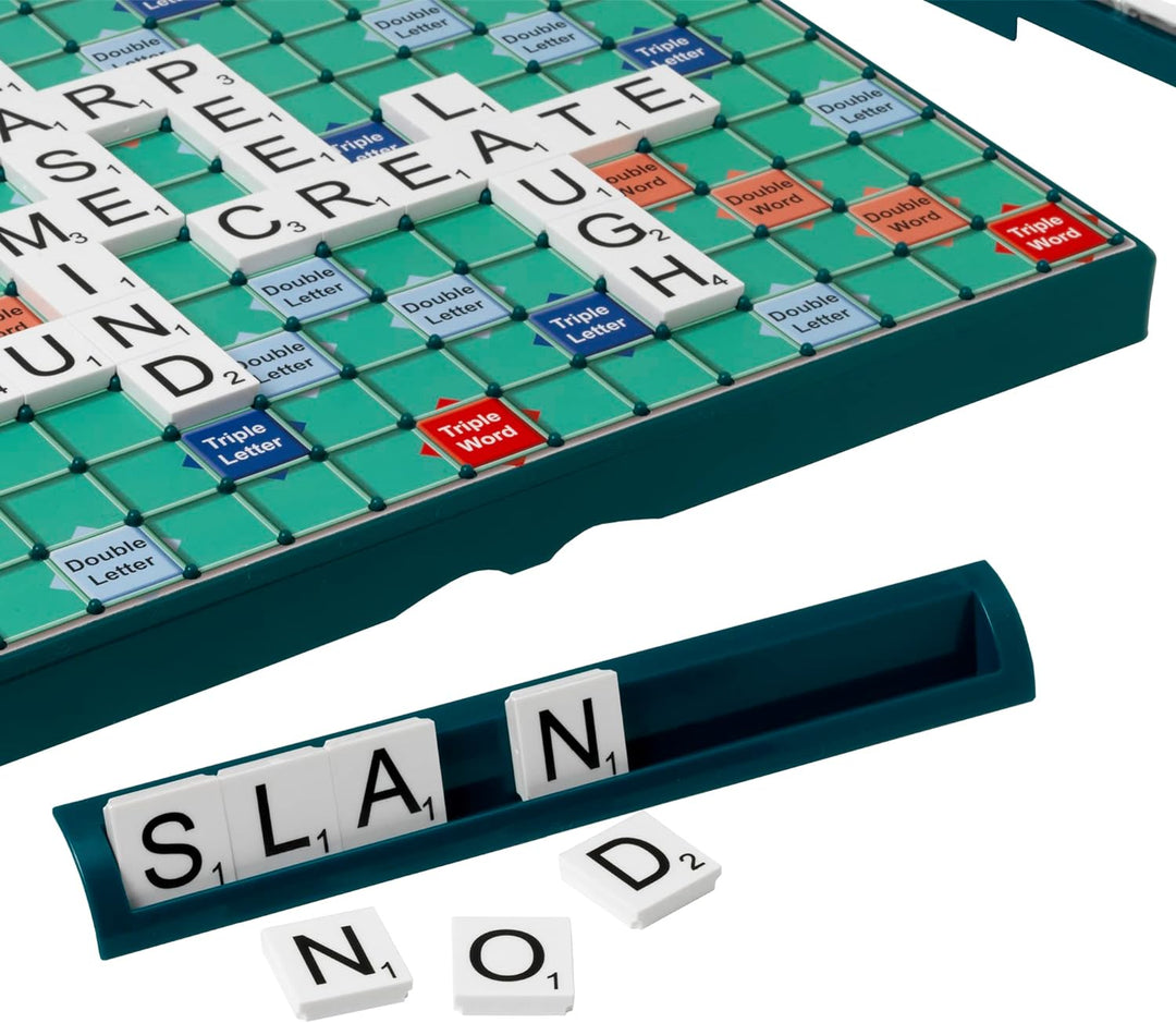 Ideal | Grosses Print Classic Scrabble: Extra grosses Brett mit klarem, grossgedrucktem Text und Buc